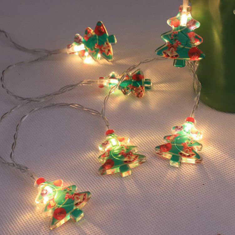 Frendorf | HoliGlow LED Lichterkette | Weihnachtsdeko | Batteriebetrieben | Warmes Licht & Festliche Designs