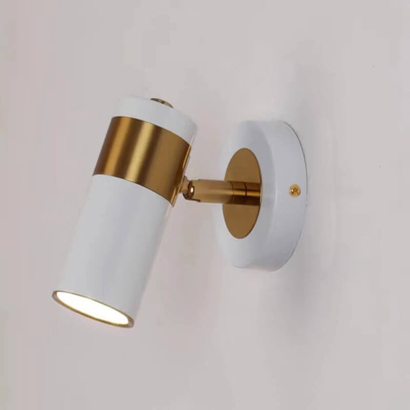 Moderne Einfachheit Plattierte Zylindrische Spotlicht 1-Licht Lese Wandleuchte Lampe