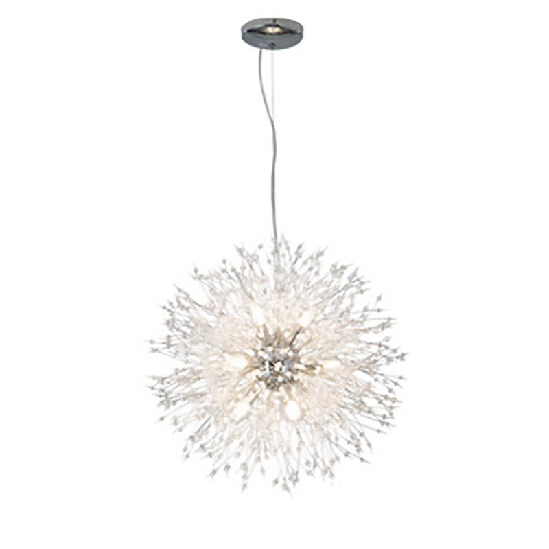 Zeitgenössische kreative Hardware Kristallperlen dekorieren Löwenzahn-Design 8/9/12-Licht Kronleuchter für das Wohnzimmer