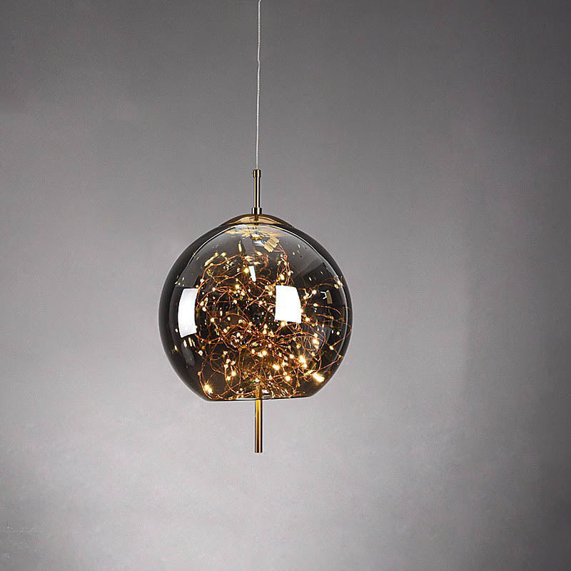 Frendorf | LumoSphere Nordic Pendelleuchte | Zylinder Oval Design | Glas-Lampe | Dimmbares LED Licht | Schlafzimmer & Wohnräume