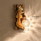 Frendorf | Crystanova Wandleuchte | Kreatives Eichhörnchen-Design | Kristall-Details | 1-flammige Lampe für Schlafzimmer