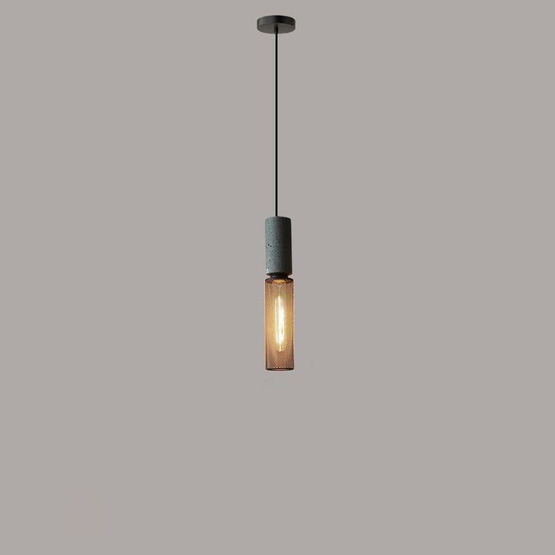 Frendorf | UrbanTaper Industrial Design Zement Pendelleuchte | Zylindrische Form | Moderner Look | Perfekt für Wohnzimmer
