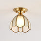 Frendorf | BrassCone Lux LED Deckenleuchte | Europäisches Design | Glas & Messing | Zeitloser Stil