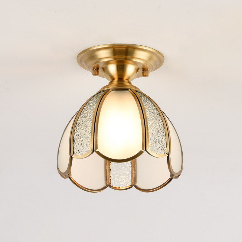 Frendorf | BrassCone Lux LED Deckenleuchte | Europäisches Design | Glas & Messing | Zeitloser Stil