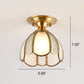Frendorf | BrassCone Lux LED Deckenleuchte | Europäisches Design | Glas & Messing | Zeitloser Stil