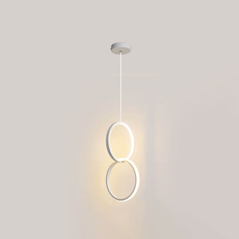 Modern Minimalist Runde Eisen Acryl LED Kronleuchter Für Schlafzimmer