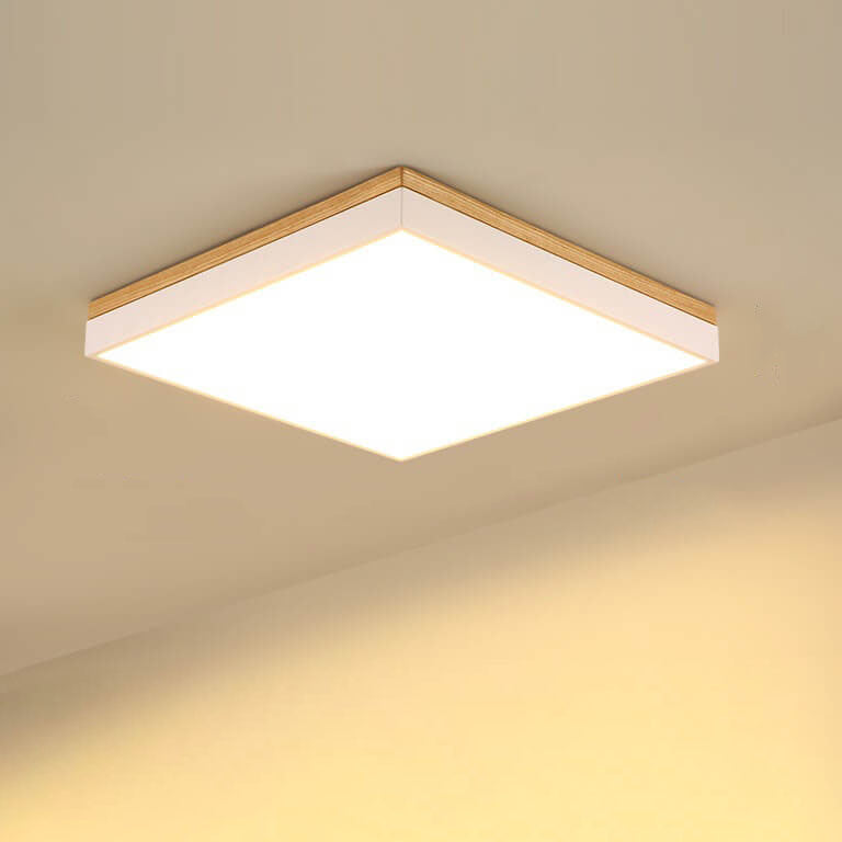 Frendorf | NordSphere LED Deckenleuchte | Nordic Design | Massivholz | Quadratisch & Rechteckig | Dimmbar | Warm- & Weißlicht