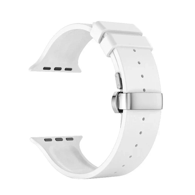 Frendorf | Luksus FKM Schmetterlingsverschlussarmband für Apple Watch