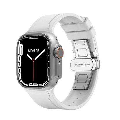 Frendorf | Luksus FKM Schmetterlingsverschlussarmband für Apple Watch