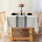 Wasserdicht Ölbeständig Rechteckige Tischdecke Baumwolle Leinen Faltenresistente Tischdecke für Küche Esszimmer Buffet Party