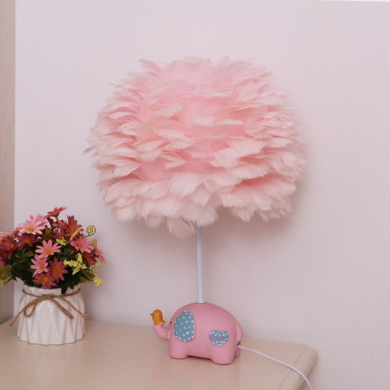 Frendorf | DreamaFeather Kinder Tischlampe | Kreatives Design | Einhorn & Tiermotive | Nachtlicht & Dekoration