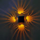Kreative quadratische Aluminium Phoenix Tail LED dekorative Wand sconse Lampe
