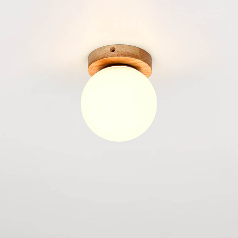Frendorf | Nordova Deckenleuchte | Minimalistisches Holzdesign | Runde & Eckige Varianten | 1-flammig
