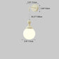 Zeitgenössische skandinavische runde Kürbis Eisen Glas 1-Licht Wandleuchte Lampe für Schlafzimmer