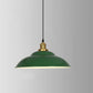 Frendorf | RetroDome Industrielle Vintage Pendelleuchte | Grünes Eisen-Kuppeldesign | Einzellicht | Rustikale Deckenbeleuchtung