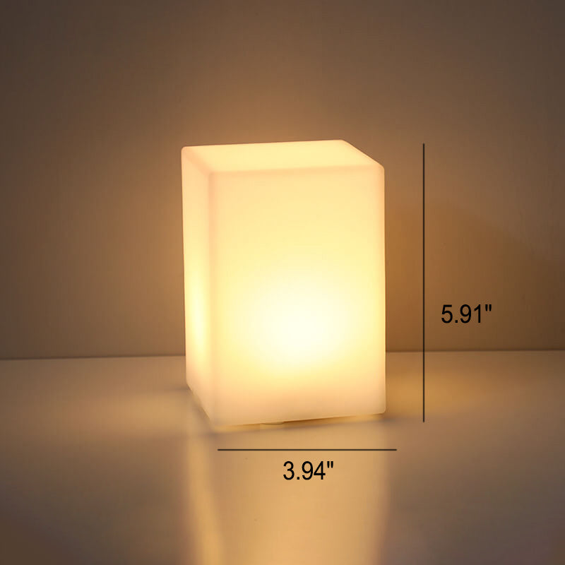 Frendorf | GeoGlow Kreative Geometrische LED Tischlampe | Batteriebetrieben & Fernbedienung | Nachtlicht & Dekoration