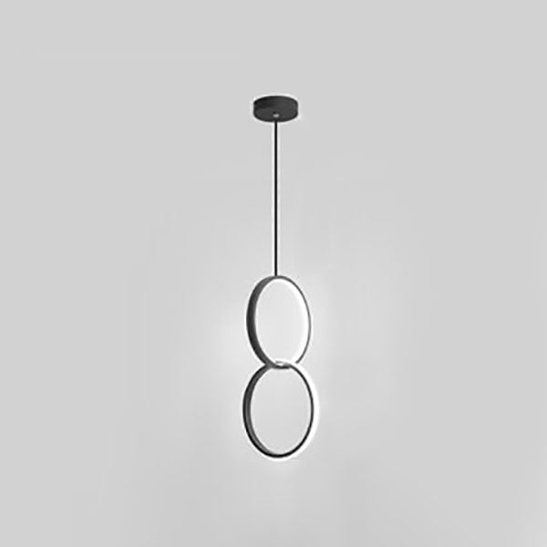Modern Minimalist Runde Eisen Acryl LED Kronleuchter Für Schlafzimmer