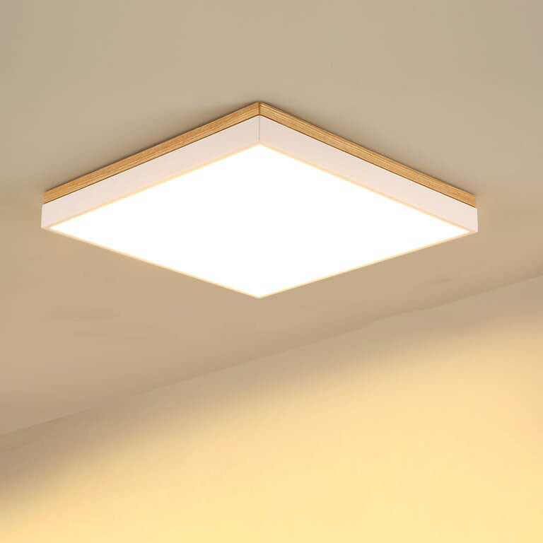 Frendorf | NordSphere LED Deckenleuchte | Nordic Design | Massivholz | Quadratisch & Rechteckig | Dimmbar | Warm- & Weißlicht