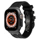 Frendorf | Luxus AP Metallkopf Schmetterlingsverschluss Silikonarmband für Apple Watch