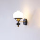 Frendorf | GeoLuxe Französische Geometrische Wandlampe | Eisen & Glas | 1-Licht Design für Wohnzimmer