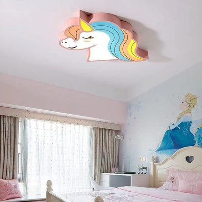 Frendorf | UniGlow Kinder Deckenleuchte | Modernes Einhorn-Design | LED Flächenleuchte | Acryl & Eisen