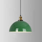 Frendorf | RetroDome Industrielle Vintage Pendelleuchte | Grünes Eisen-Kuppeldesign | Einzellicht | Rustikale Deckenbeleuchtung