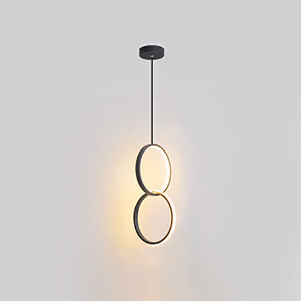 Modern Minimalist Runde Eisen Acryl LED Kronleuchter Für Schlafzimmer