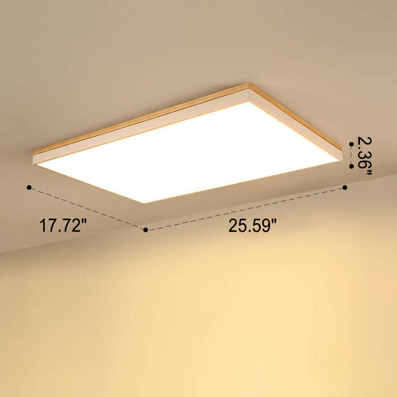 Frendorf | NordSphere LED Deckenleuchte | Nordic Design | Massivholz | Quadratisch & Rechteckig | Dimmbar | Warm- & Weißlicht