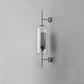 Frendorf | Lumivault Industrial Wandlampe | Zylindrischer Glasschirm | Eisenrahmen | Deko für Schlafzimmer & Wohnräume