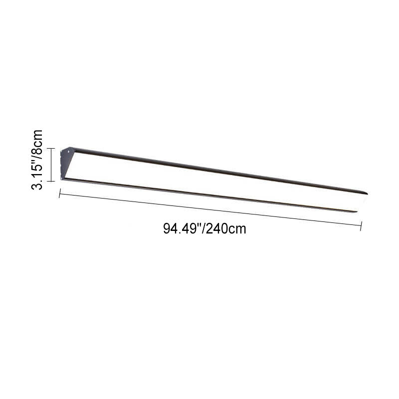 Frendorf | AquaBar Moderne LED Außenwandleuchte | Aluminium & Acryl | Langlebig & Wasserdicht | Warmweiß | Verschiedene Größen