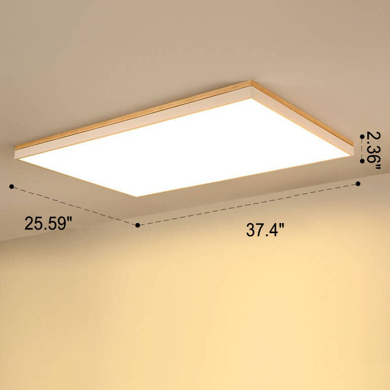Frendorf | NordSphere LED Deckenleuchte | Nordic Design | Massivholz | Quadratisch & Rechteckig | Dimmbar | Warm- & Weißlicht