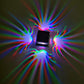 Kreative quadratische Aluminium Phoenix Tail LED dekorative Wand sconse Lampe