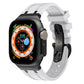 Frendorf | Luxus AP Metallkopf Schmetterlingsverschluss Silikonarmband für Apple Watch