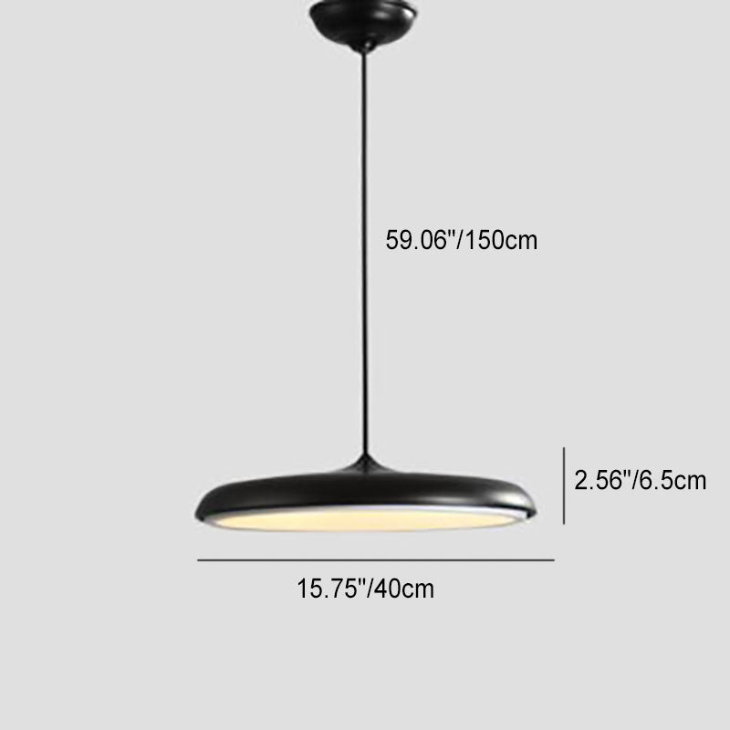 Macaron Flying Saucer Metall LED Pendelleuchte