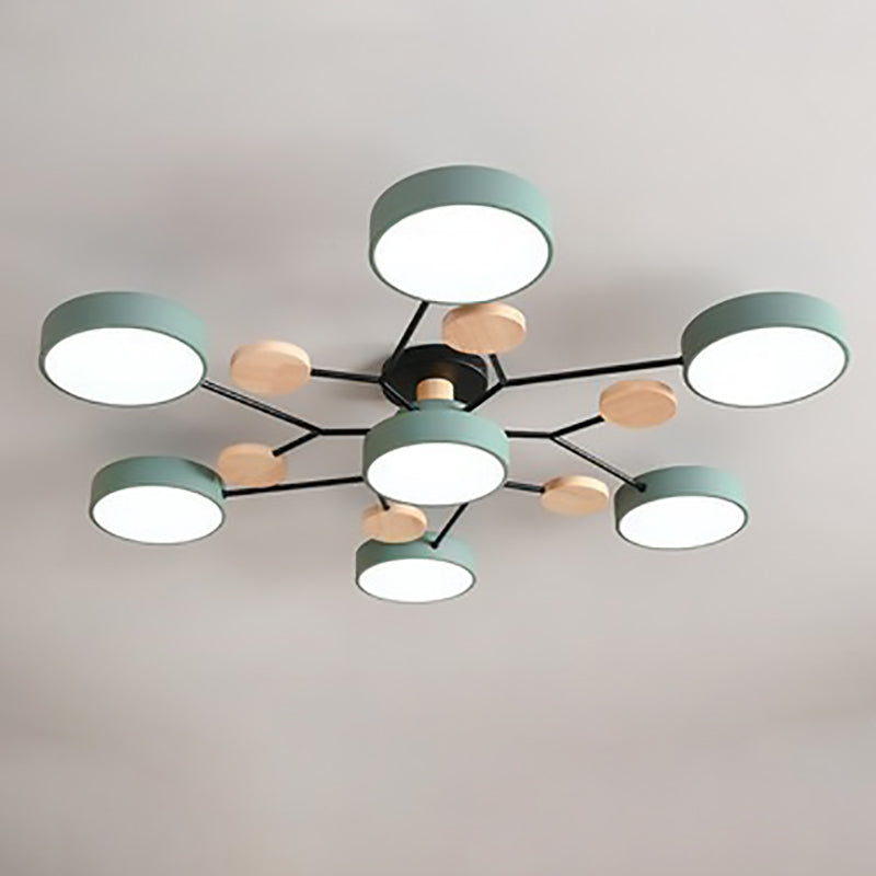 Frendorf | NordLuxe Molekül Design LED Deckenleuchte | Skandinavischer Stil | Semi-Flush Mount | Wohnraumbeleuchtung