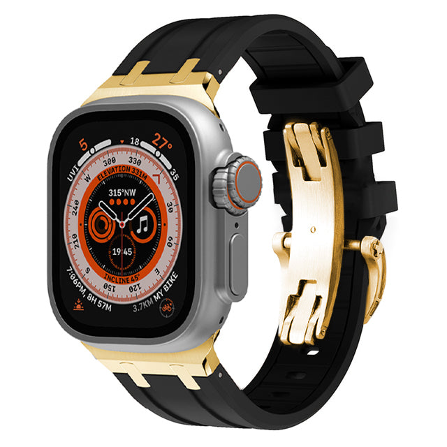 Frendorf | Butterfly-Schnalle dicke Silikonband mit Titanadapter