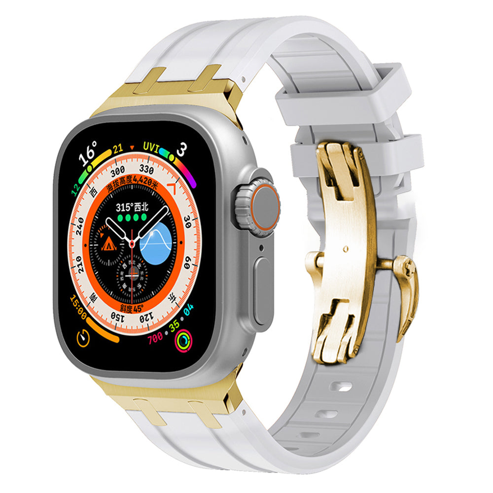 Frendorf | Butterfly-Schnalle dicke Silikonband mit Titanadapter