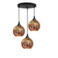 Frendorf | ElysianSpark 3D Creative LED Kronleuchter | 2/3 Lichter | Feuerwerksglas-Dome | Modernes Design | Stimmungslicht für Zuhause