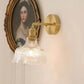 Frendorf | Florabelle Nordic Wandlampe | Minimalistisches Blütendesign | Kupfer & Glas | 1-flammig | Dekorative Beleuchtung