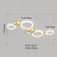 Frendorf | AurumGlow LED Deckenleuchte | Modernes Golden Circle Design | Acryl Flush Mount | Luxus Beleuchtung