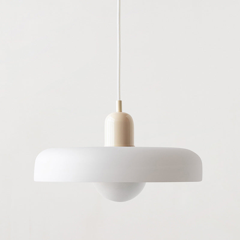 Frendorf |  Pendelleuchte aus farbigem Glas | Elegante Hängeleuchte im Bauhaus-Stil | Designlampe für Wohnzimmer & Esszimmer