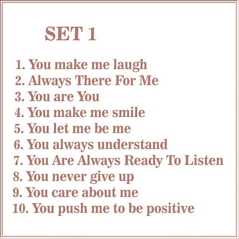 Frendorf | "Gründe, warum du mein Freund bist" Freundschaftsgeschenk