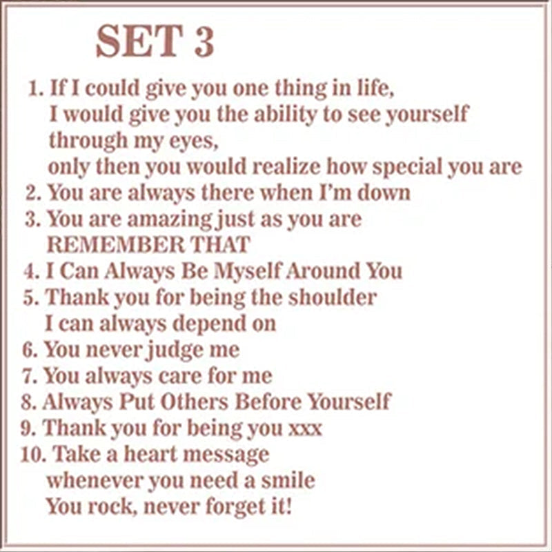 Frendorf | "Gründe, warum du mein Freund bist" Freundschaftsgeschenk