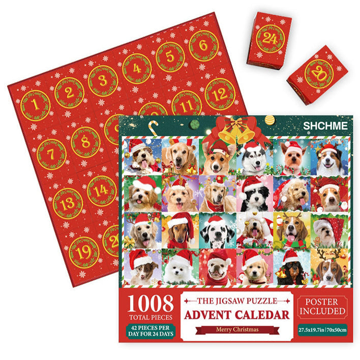 Frendorf | Weihnachts-Puzzle-Adventskalender-Blindbox 24 Teile