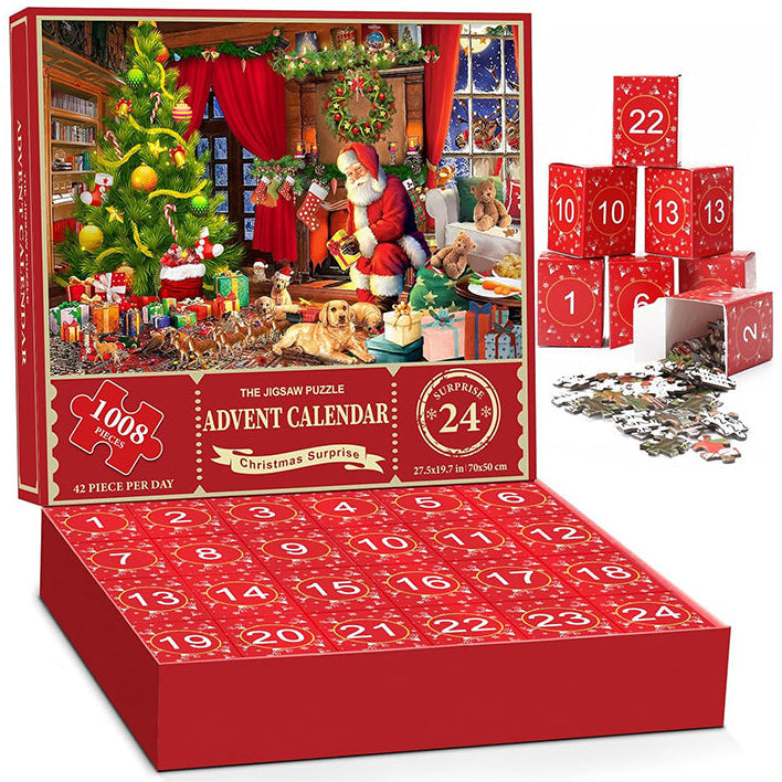 Frendorf | Weihnachts-Puzzle-Adventskalender-Blindbox 24 Teile