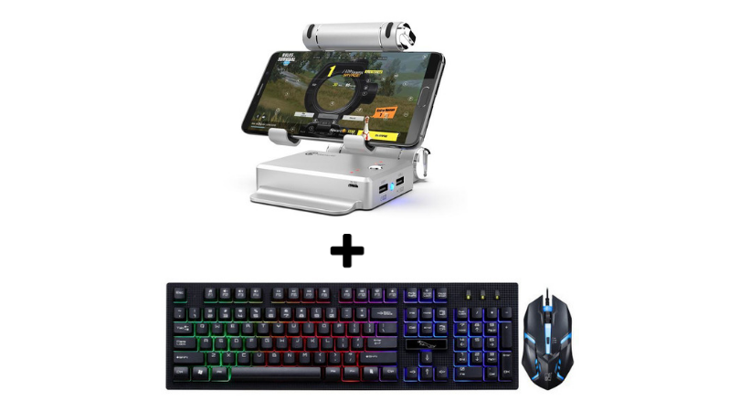 Frendorf | BattleDock Mobile Game Controller für iOS/Android Komplett mit Tastatur und Maus