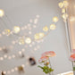 30er LED Rosen Lichterkette  warmweiß