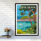 Costa Brava Reise Kunstdruck