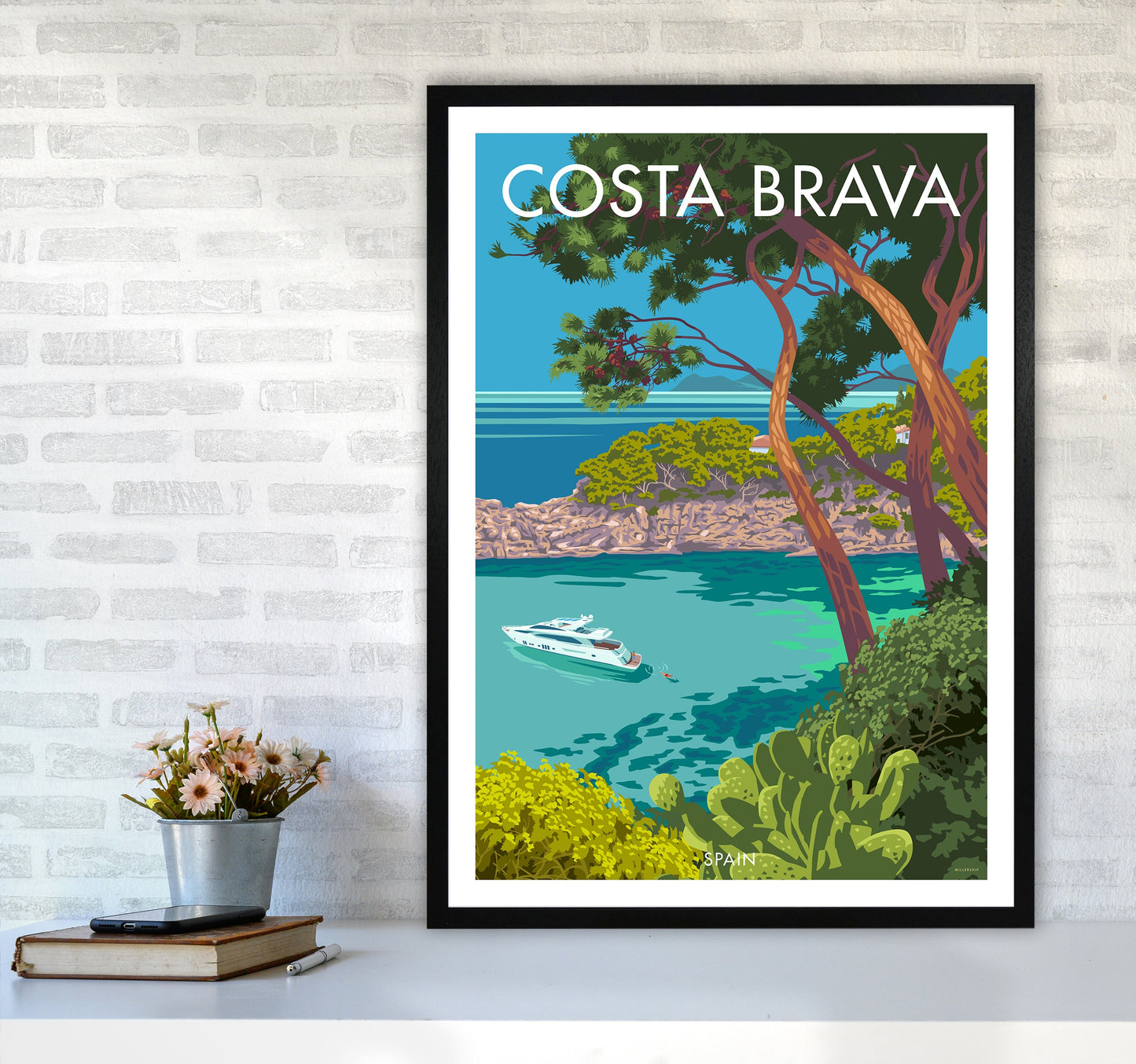 Costa Brava Reise Kunstdruck