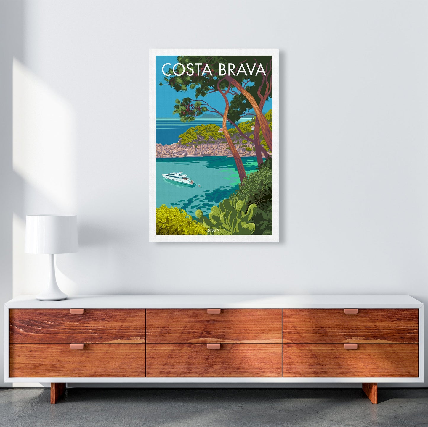 Costa Brava Reise Kunstdruck